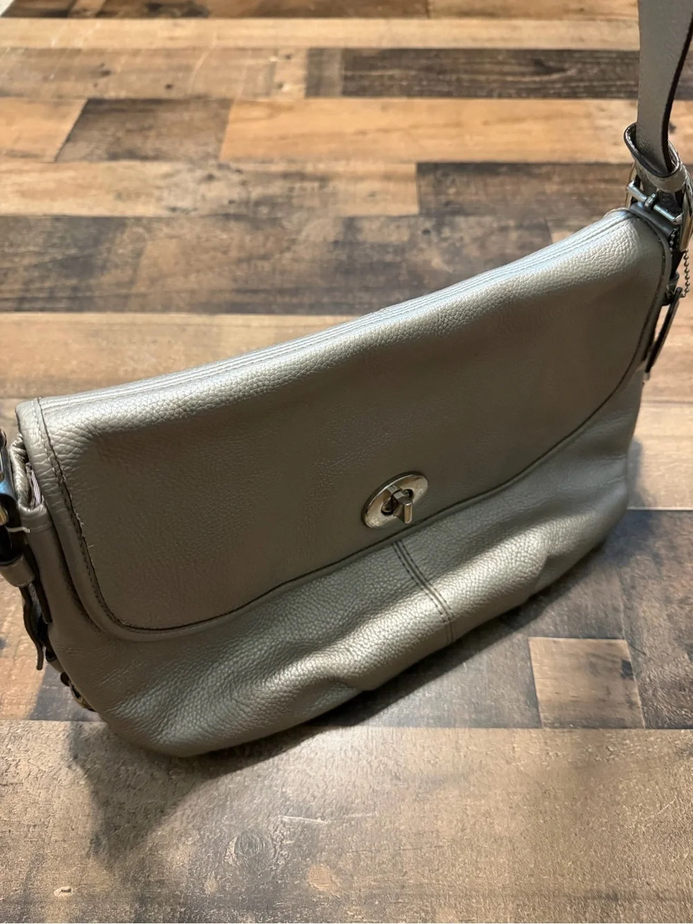 Y2K Coach Legacy Leather Flap Hobo